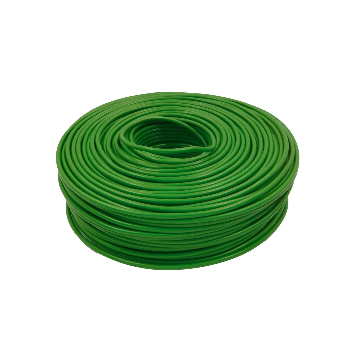 Rollo de cable eléctrico calibre 8 verde, 100 metros, para instalaciones eléctricas.