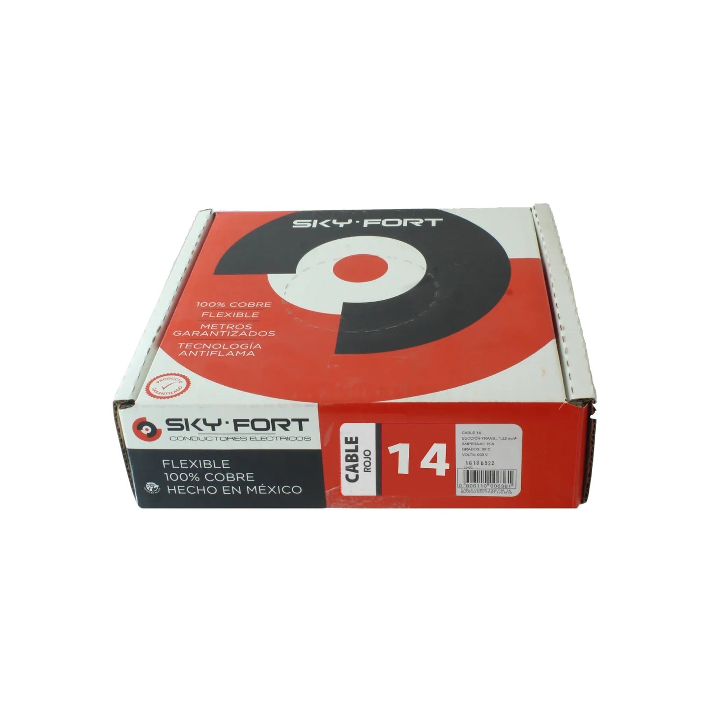 Cable #14 rojo 100 m Sky Fort SKY-R-14