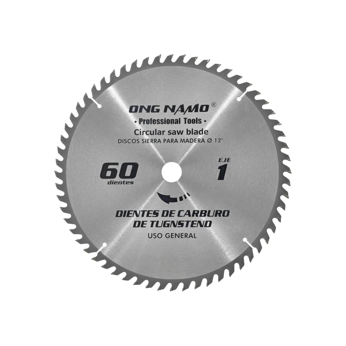 Disco sierra circular 12" de 60 dientes Ong namo 1260