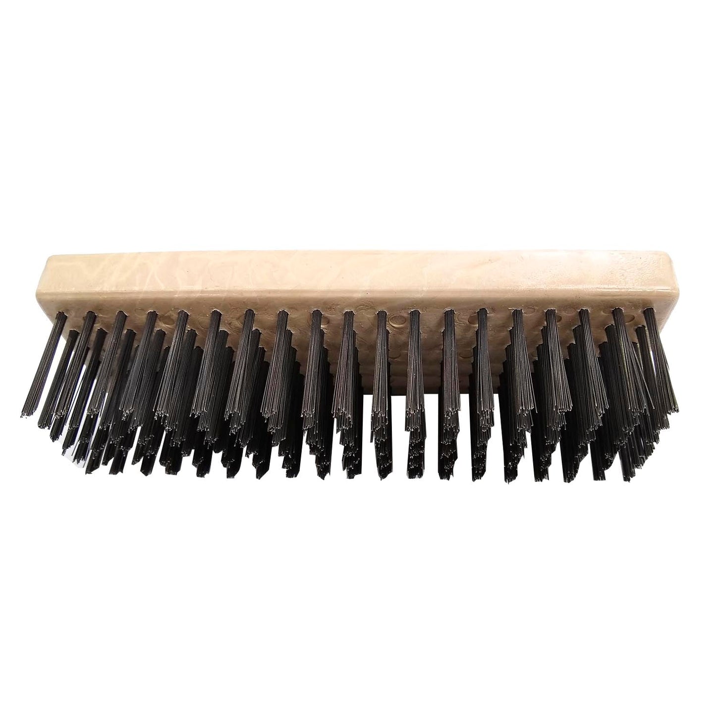 Cepillo cuerpo rectangular.,Cerdas rÃgidas de acero inoxidable.,Ideal para remover oxidación pintura y residuos.,6x19 hileras de cerdas metálicas.