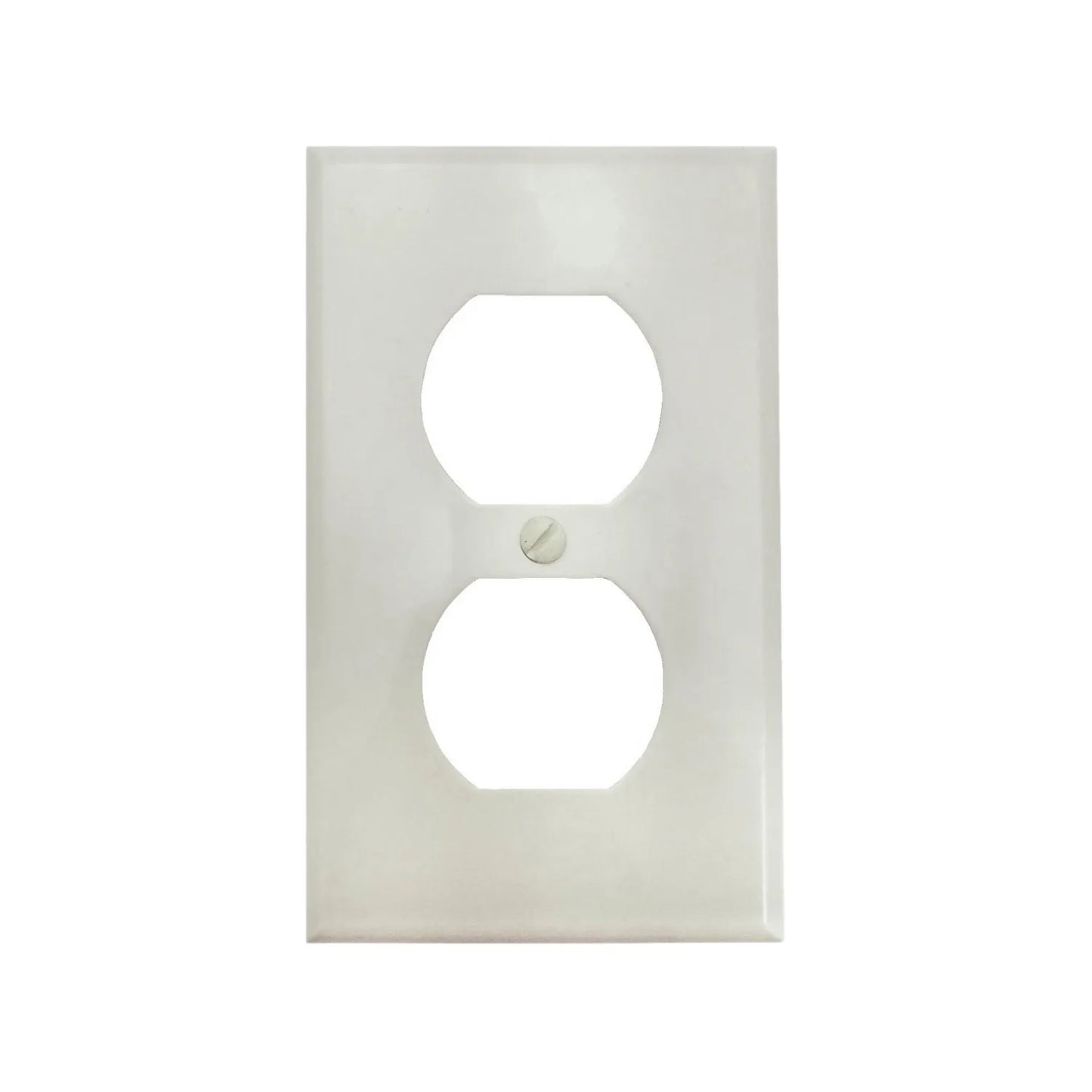 Fabricada de plástico.,Irrompible.,Para contactos dúplex.,Resistente a climas variables.