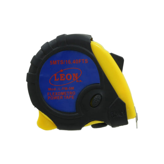 Flexómetro anti-impacto.,Cinta de 24 mm impresa por un solo lado.,Cuerpo de plástico ABS de alta resistencia.,Flexómetro solido de 5 m