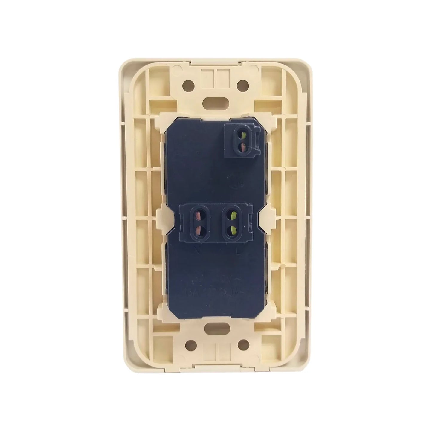 Placa 2 contacto marfil León L11806M