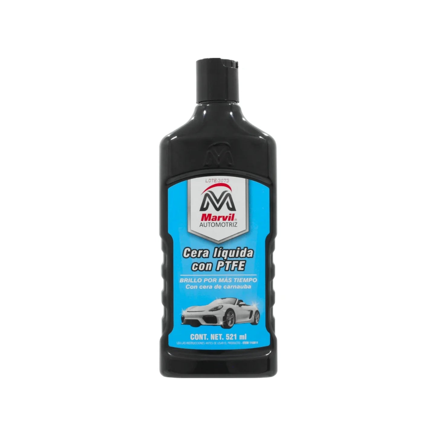 Gracias a sus ingredientes activos, la cera marvil con PTFE brinda una capa extra de protección contra el polvo y los contaminantes del medio ambiente.,No contiene solventes que ataquen a la capa de ozono.,Tiene una mayor duración que la cera normal con silicón.