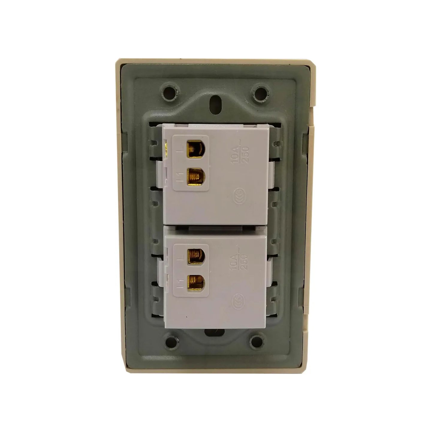 Placa 2 apagadores rose gold Adir 4626 florence