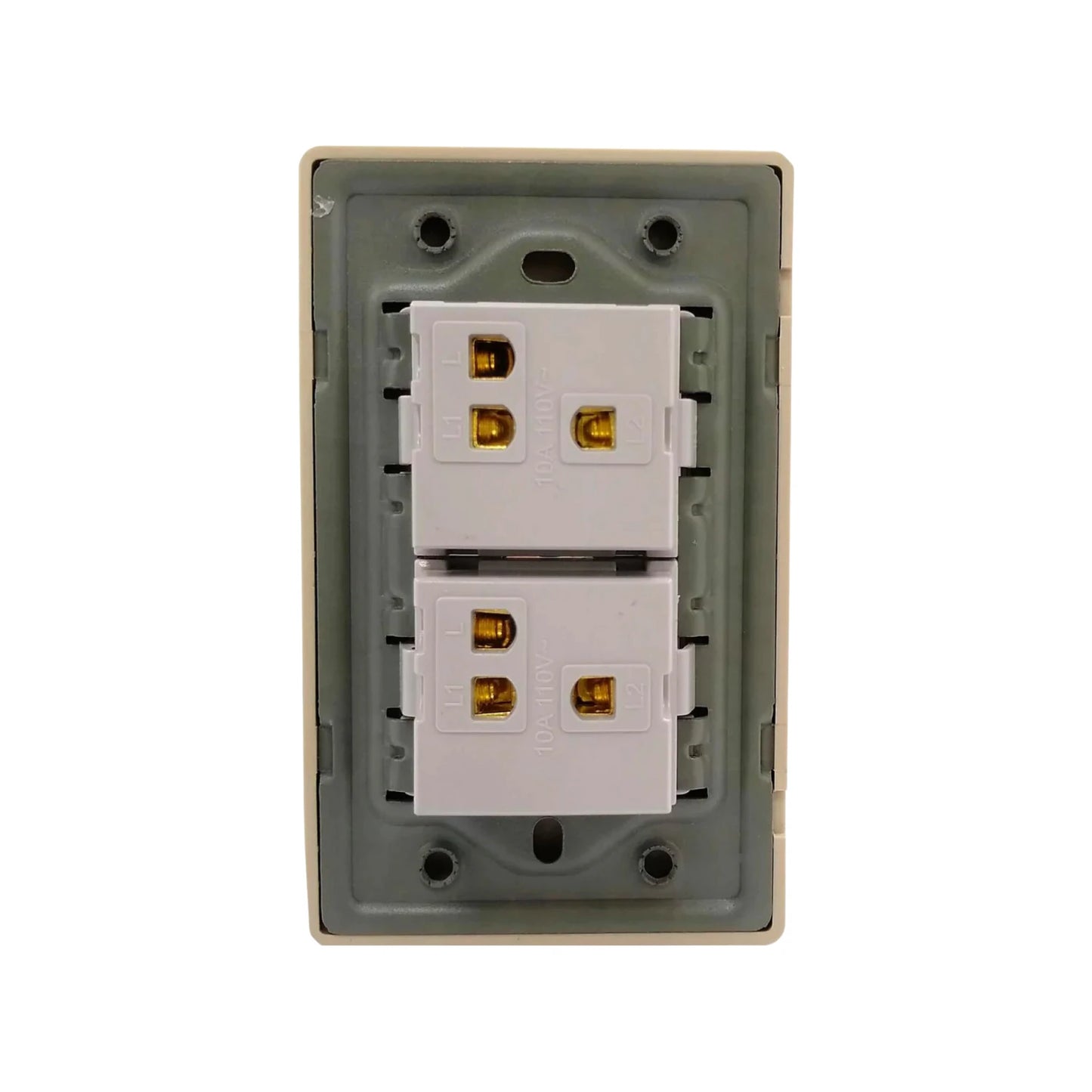 Placa 2 apagadores escalera rose gold Adir 4629 florence