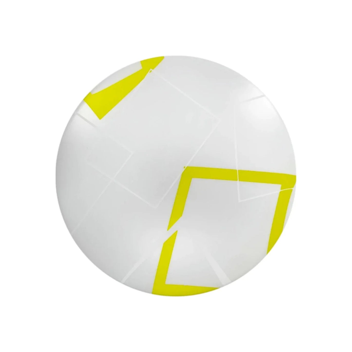 Plafón decorativo extra plano de LED,15 W,Equivalente a 140 W,120-208 V,240 mm,Pantalla acrílica opalina.,Base metálica.,50,000 horas de vida.,Modelo niza con detalles blancos y amarillos.