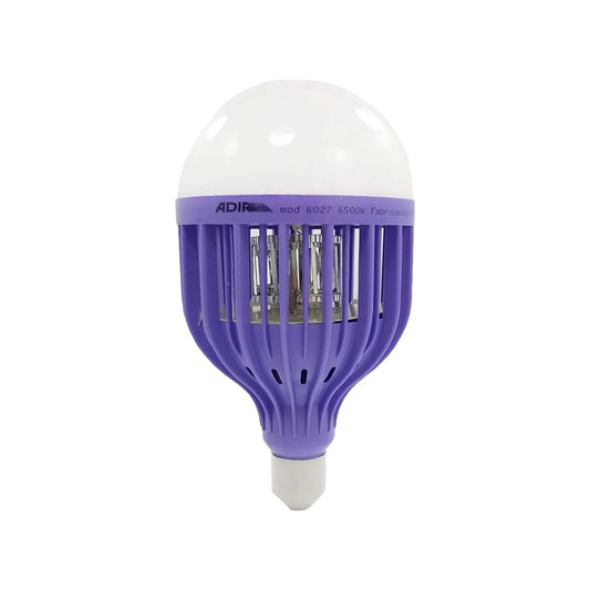 Base E27,Elimina mosquitos y otros insectos voladores.,3 funciones (luz brillante, luz media, mosquitokiller).,Repelente led de 20 W