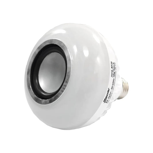 Lámpara LED RGB rítmica.,Se conecta vía bluetooth.,10 W,Base E26