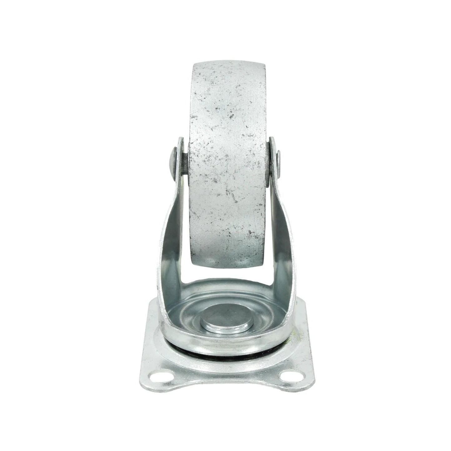 Rodaja giratoria de 2 pulgadas de acero zincado con placa de montaje para muebles y carros