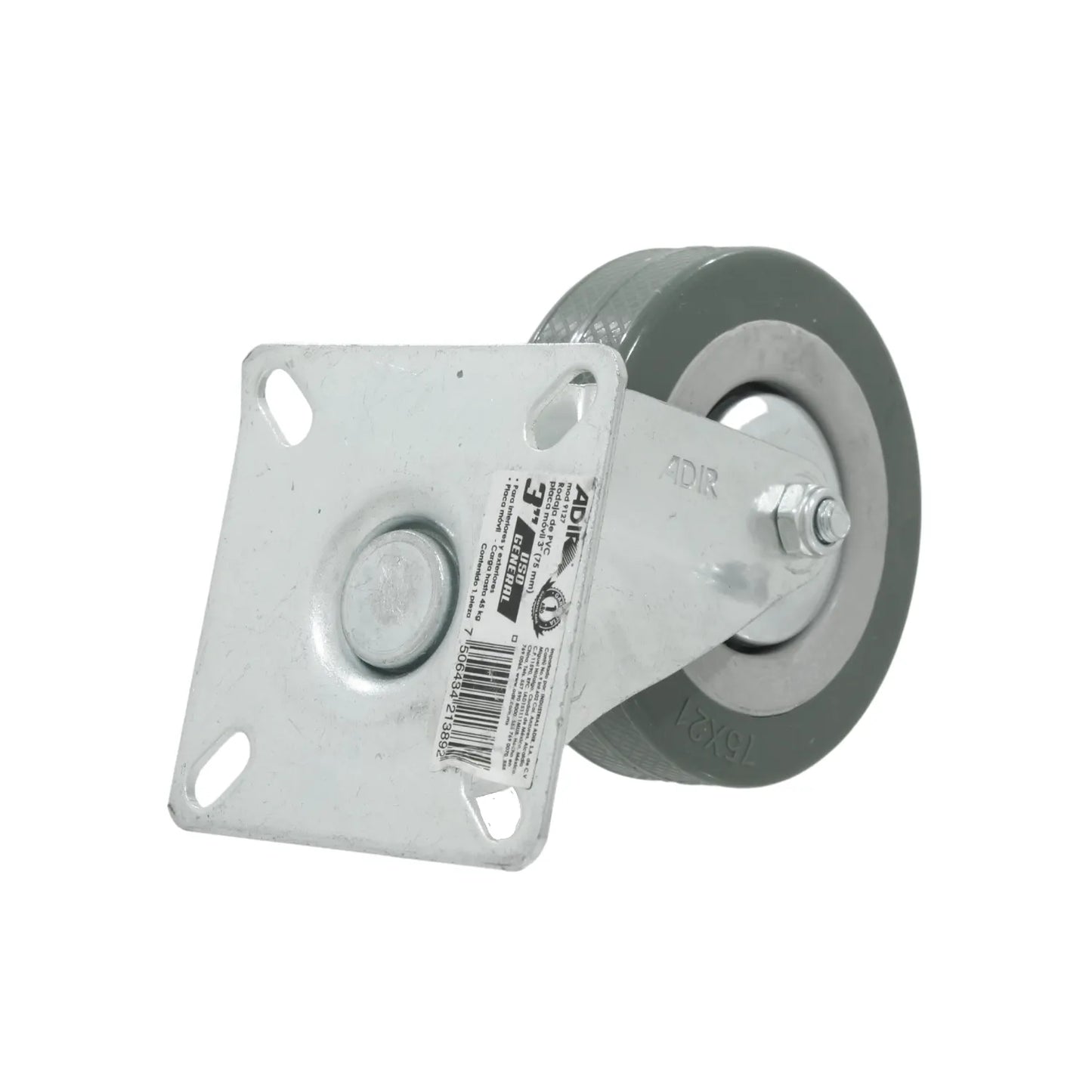 Rodaja giratoria 3" Adir 9127