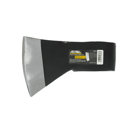 Acero SAE 1045,Forjado en acero al carbón.,Tratamiento térmico.,Hacha media labor 3.5 libras.,Ojo ovalado 45-50 HRC,Longitud: 20 cm