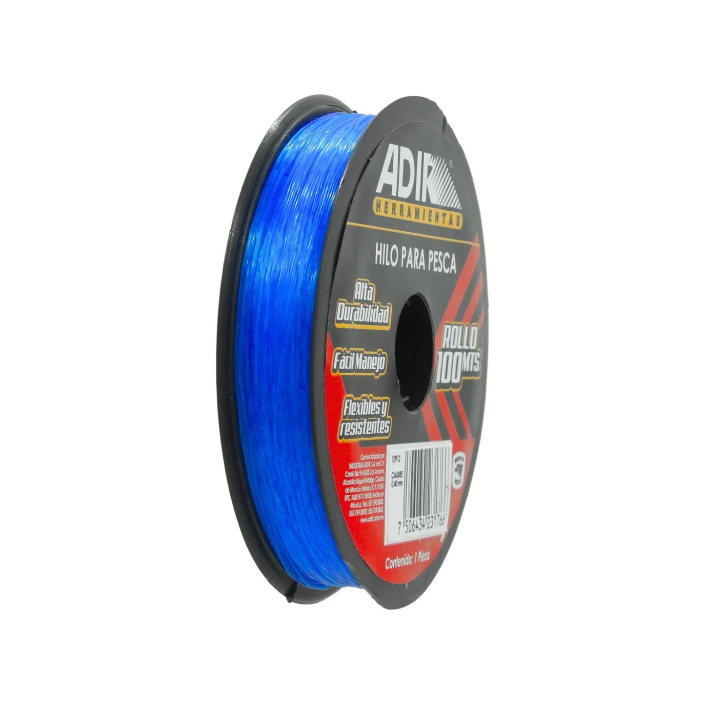 Hilo para pescar .40 mm x 100 azul Adir 10912