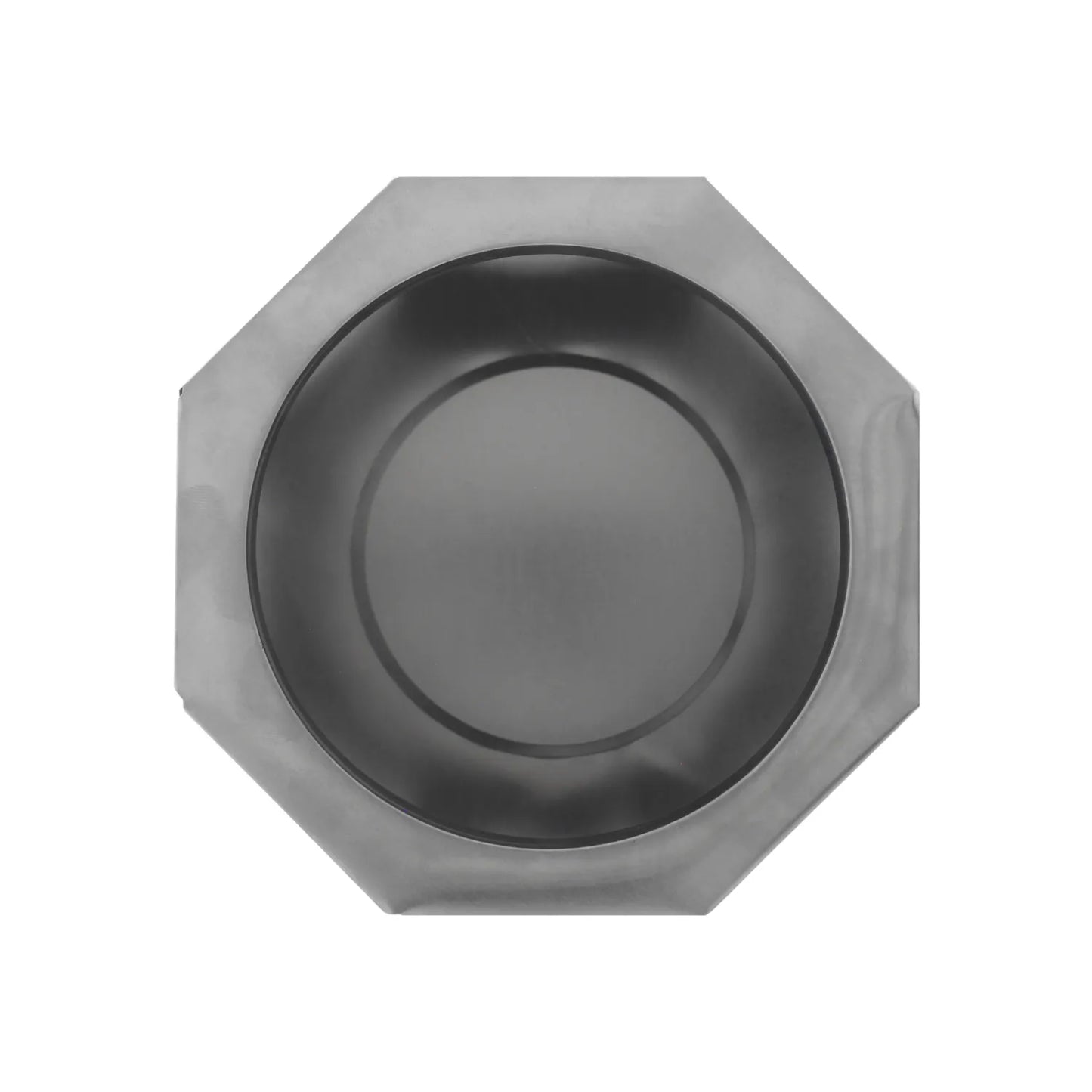 Fogón octogonal de acero gris oscuro para exterior y jardín resistente al calor