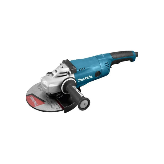 Potencia: 2200 W,Para discos de 9" (230 mm).,Velocidad: 6000RPM,Incliye cubierta y mango auxiliar.