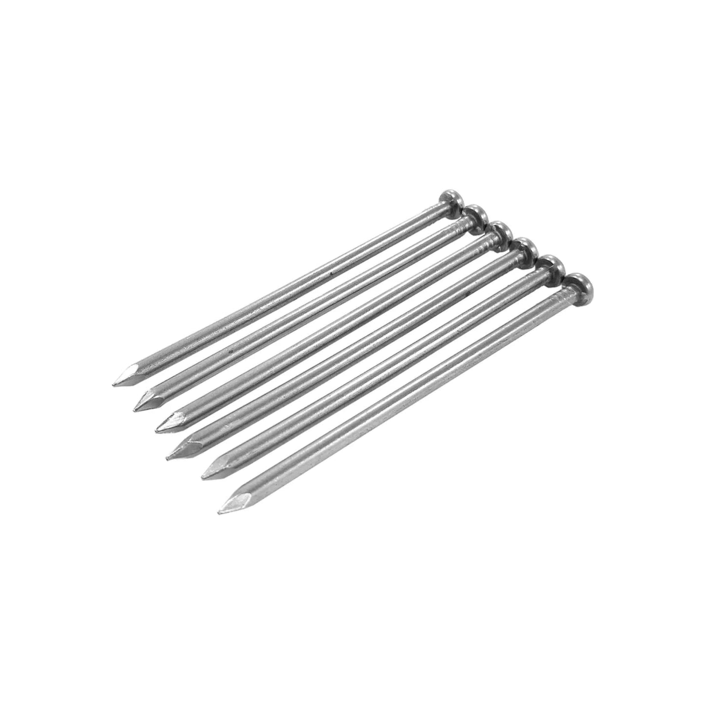 Clavos de acero para madera 4 pulgadas, cabeza plana, punta afilada, para carpintería.