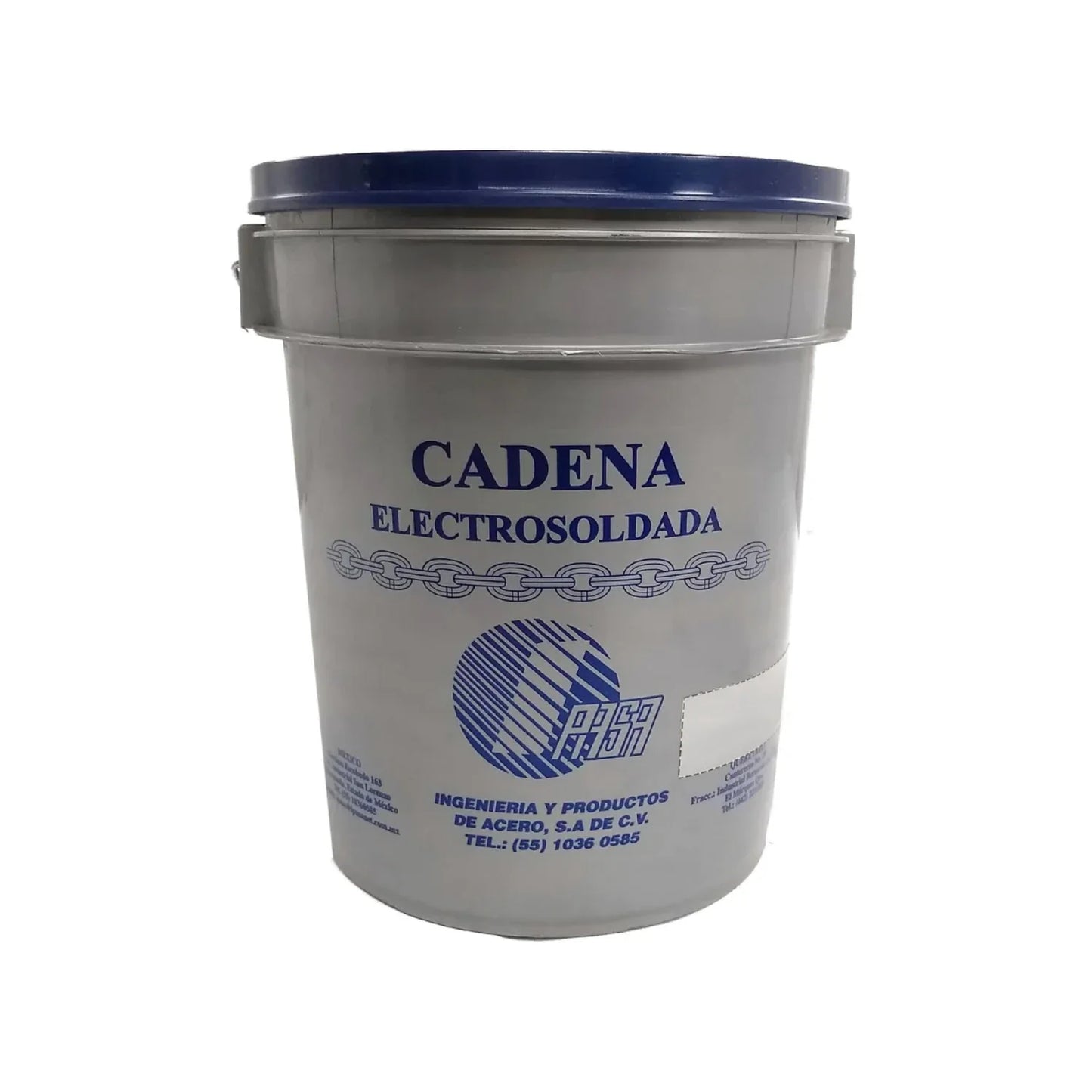 Cadena eslabón galvanizada.,Cadena electro soldada grado 30,Cumple estándares ante la resistencia a la ruptura y la torsión.,Cadena por cubeta de 25 kg medida 1/4