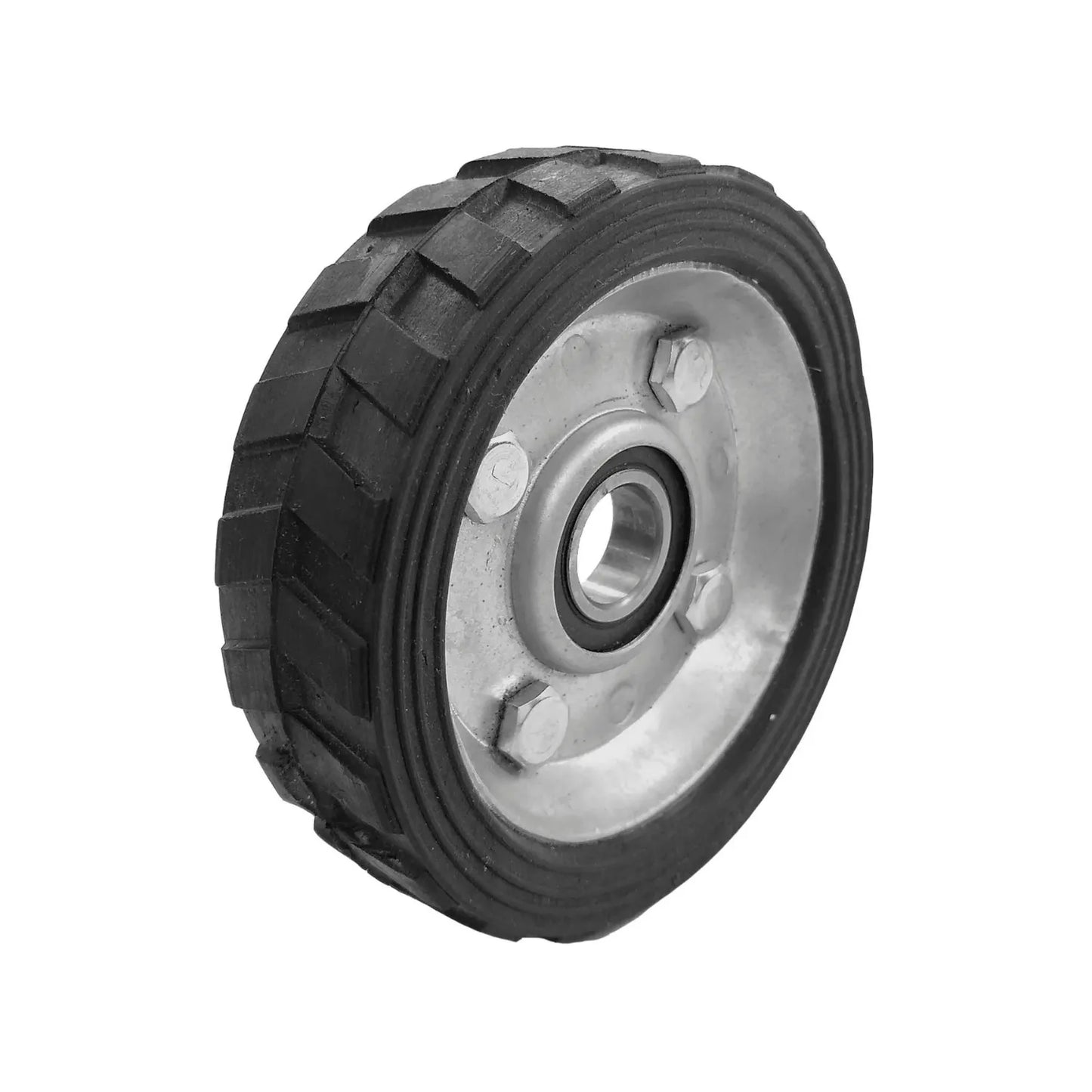 Rueda para diablo 4" de 1 balero PVC Huajucar