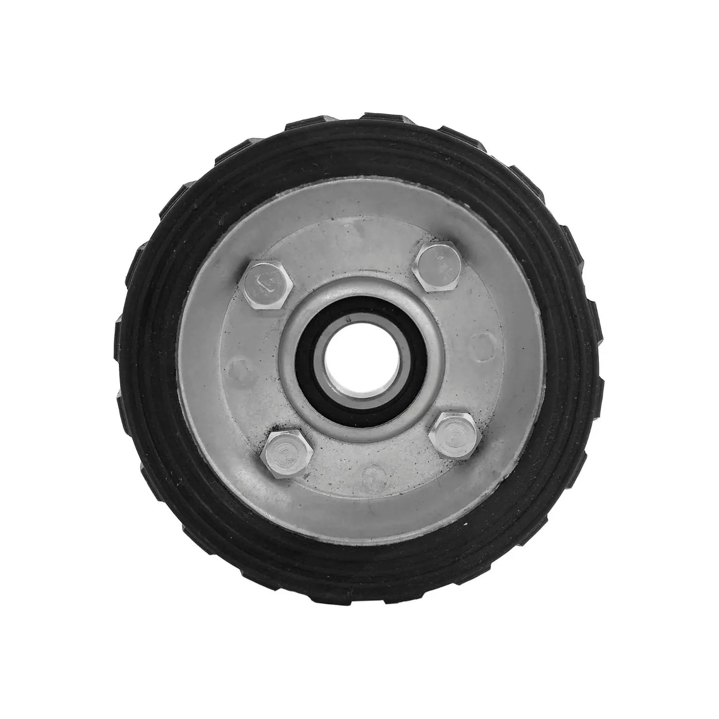 Rueda de PVC de 4",Para diablo.,Cuenta con 1 balero.