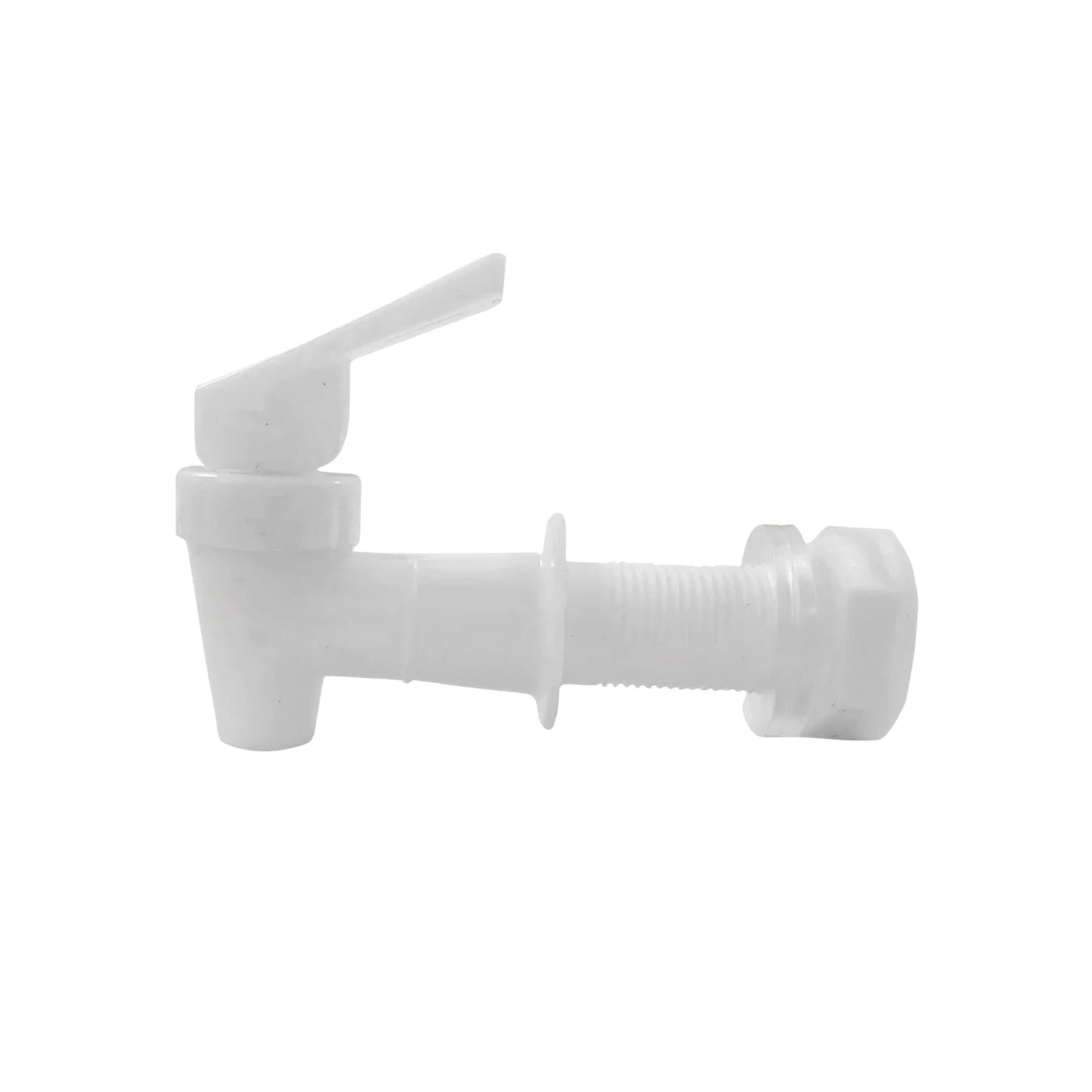 Llave blanca de plástico para garrafón con palanca, grifo dispensador de agua