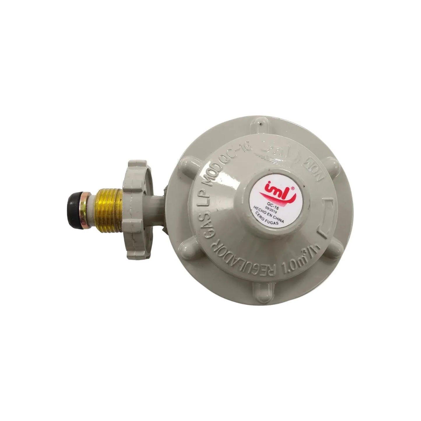 Regulador de gas tipo 1,Fácil conexión punta pool.,Minimiza riesgos de instalación.,Regulador con maneral de rosca.