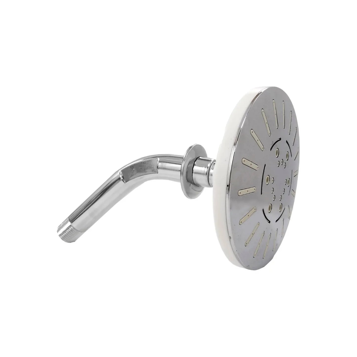 Regadera redonda 4" ABS blanca cromada Magaña P-R10BR