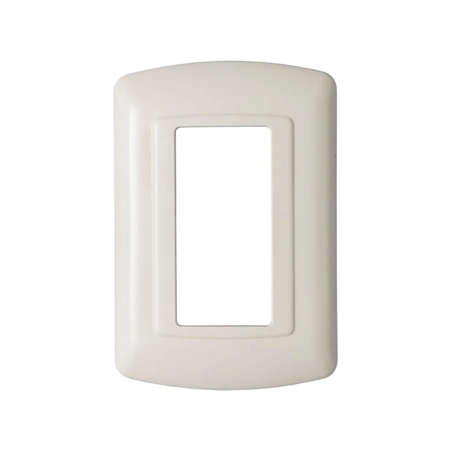 Material ABS,Color marfil.,Línea Venecia.,Placa dúplex.