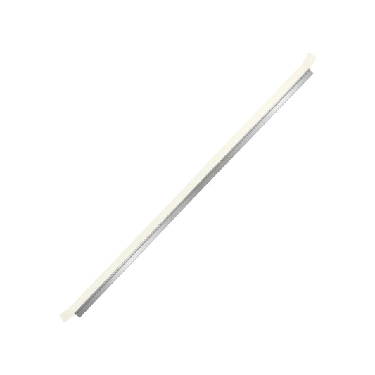 Estructura de aluminio.,Medida de 1 metro.,Escobilla de goma reforzada.,Sella fuera corrientes agua e insectos.