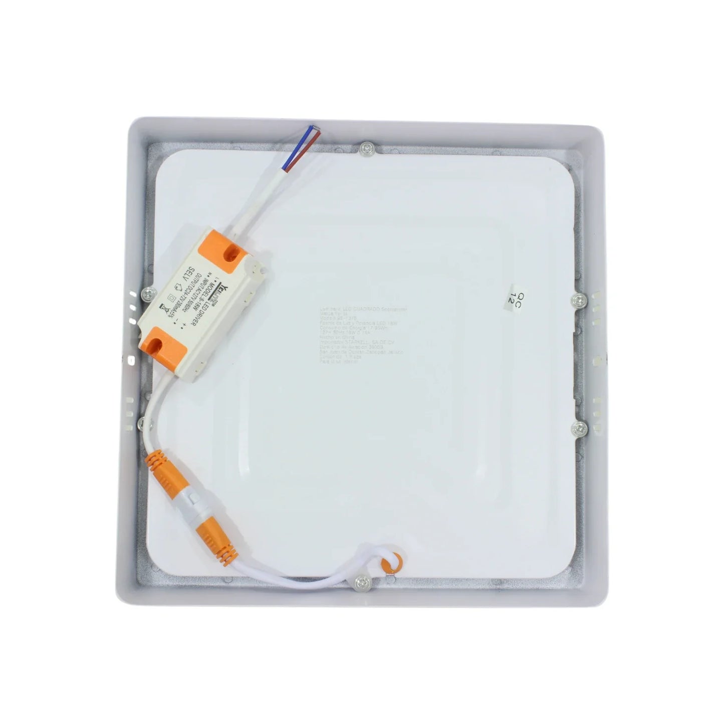 Lámpara panel 18 W cuadrada sobreponer Yeilite 921376