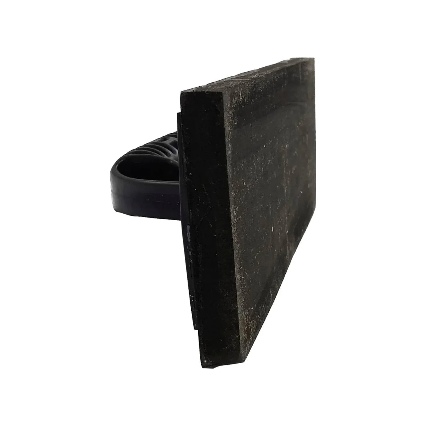 Llana de esponja rectangular negra con mango de plástico ergonómico, para fraguado y acabados de construcción