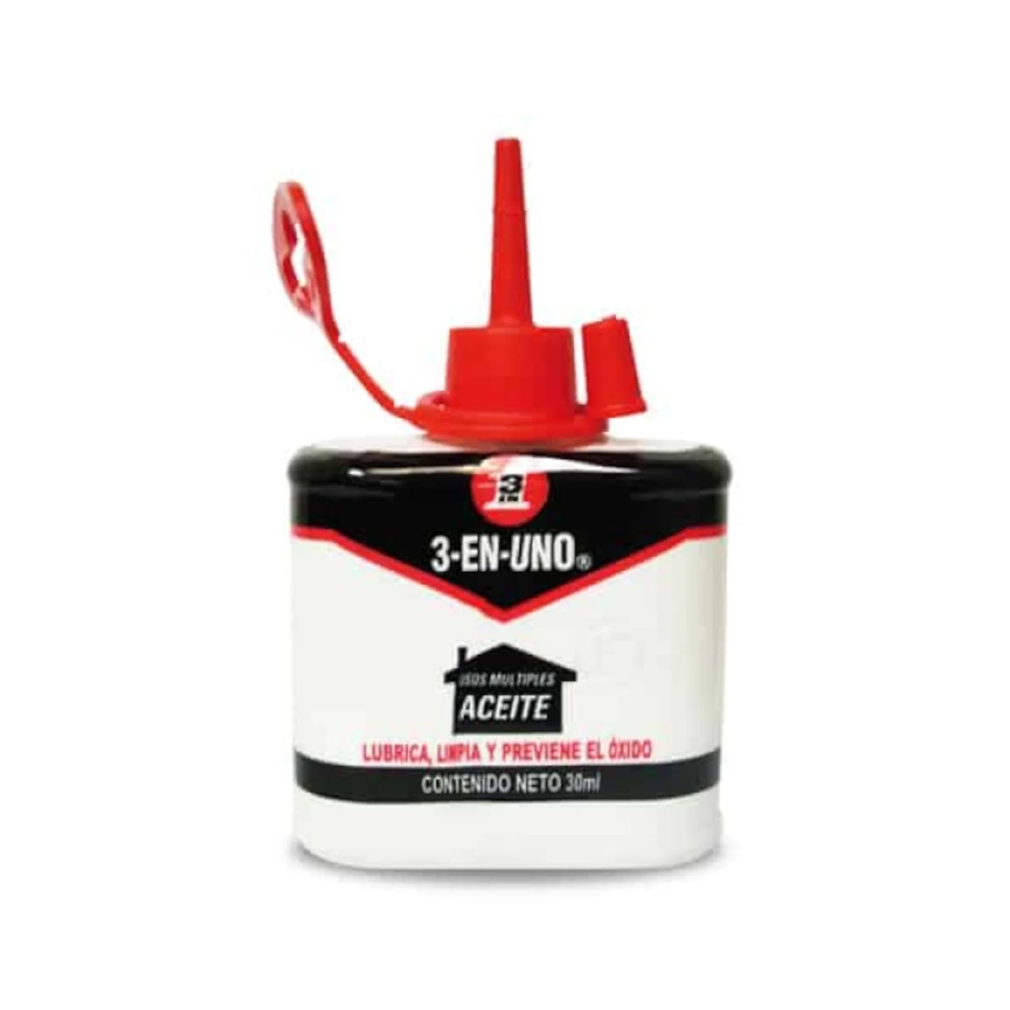 Limpia y protege las herramientas.,Contenido: 30 ml,Lúbrica,limpia y previene el óxido.,Ideal para partes móviles, bisagras, sillas de rueda, ruedas de maletas, bicicletas, cadenas y más.,Penetra el óxido para aflojar nueces y voltios.,Con tapa dosificadora que permite una aplicación precisa, controlada y sin salpicaduras., Evita rechinidos., Venta, solo en tienda física.