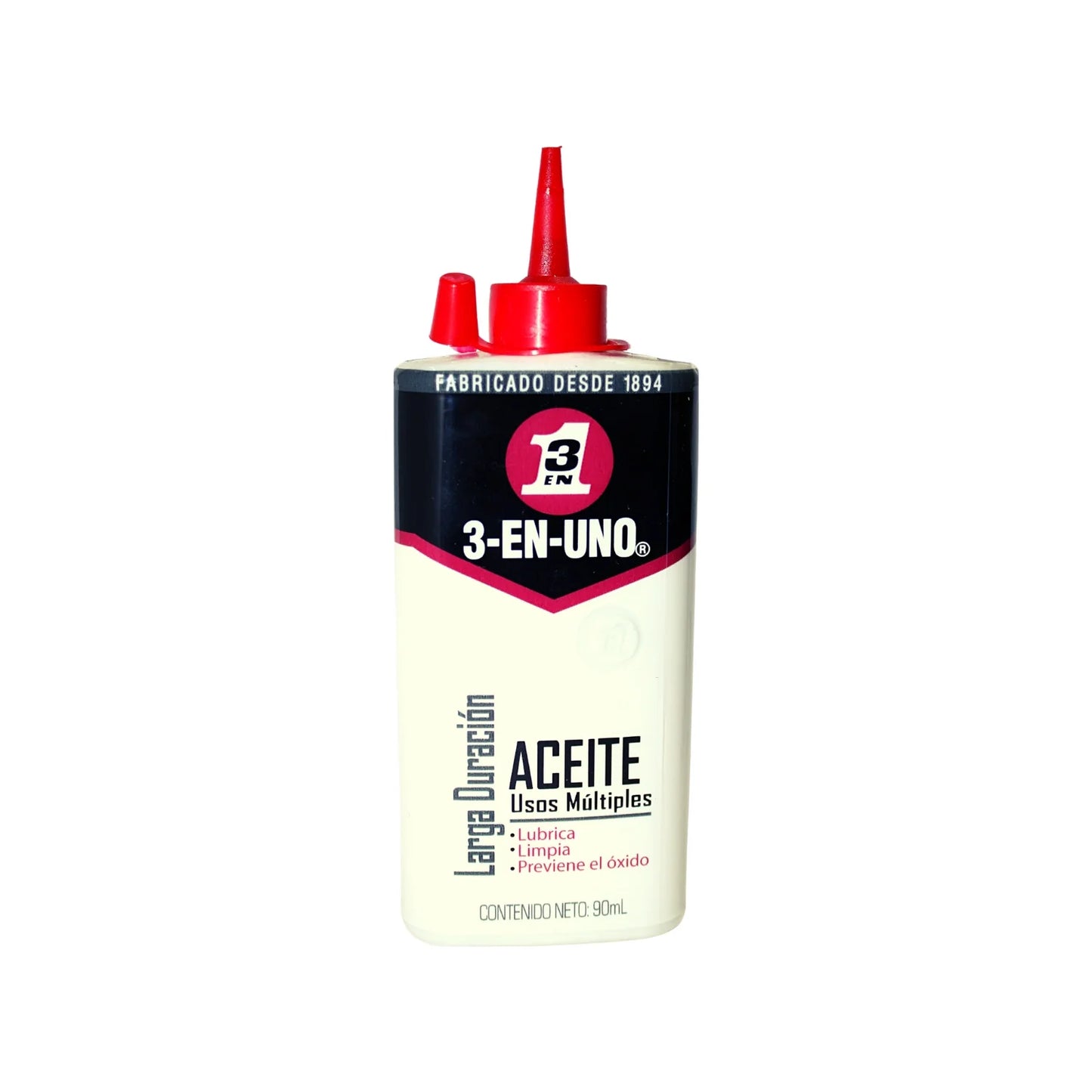 Limpia y protege las herramientas.,Contenido: 90 ml,Lúbrica,limpia y previene el óxido.,Ideal para partes móviles, bisagras, sillas de rueda, ruedas de maletas bicicletas, cadenas y más.,Penetra el óxido para aflojar nueces y voltios.,Con tapa dosificadora que permite una aplicación precisa, controlada y sin salpicaduras.,Evita rechinidos., Venta, solo en tienda física.