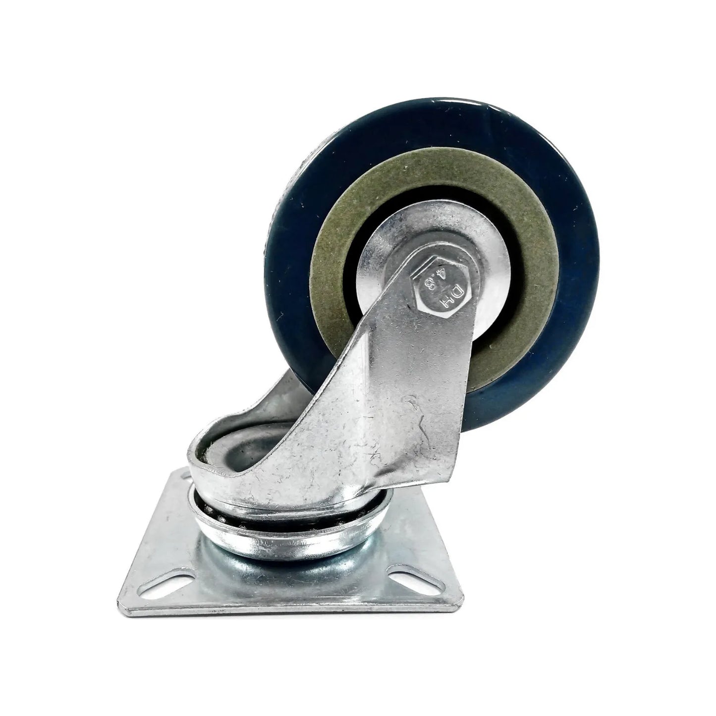 Rueda de polietileno.,Rodaja giratoria de 2.5" de diámetro.