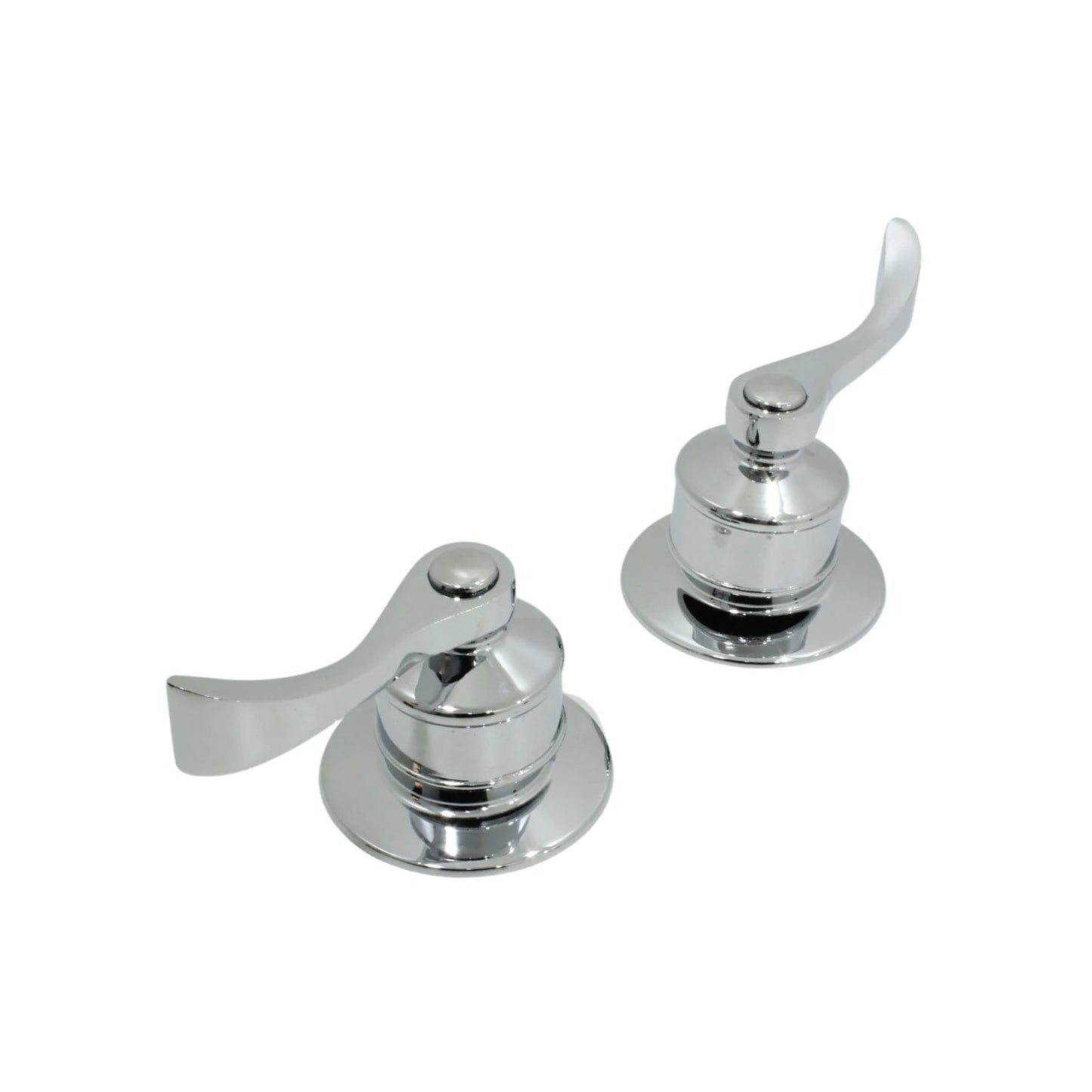 Manerales cromados de palanca para regadera, acabado brillante