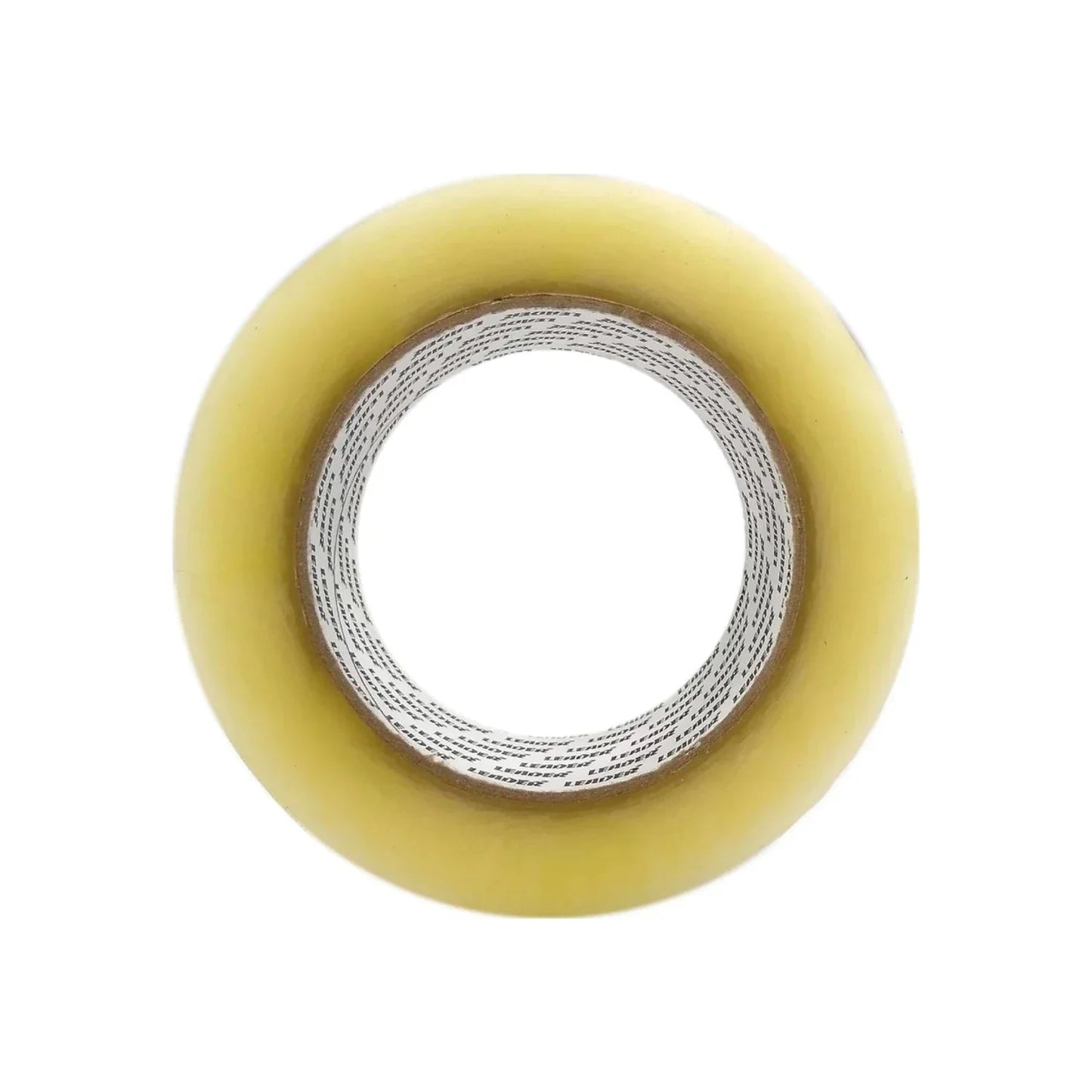 Rollo de cinta de empaque transparente Leader, adhesiva para embalaje y sellado de cajas