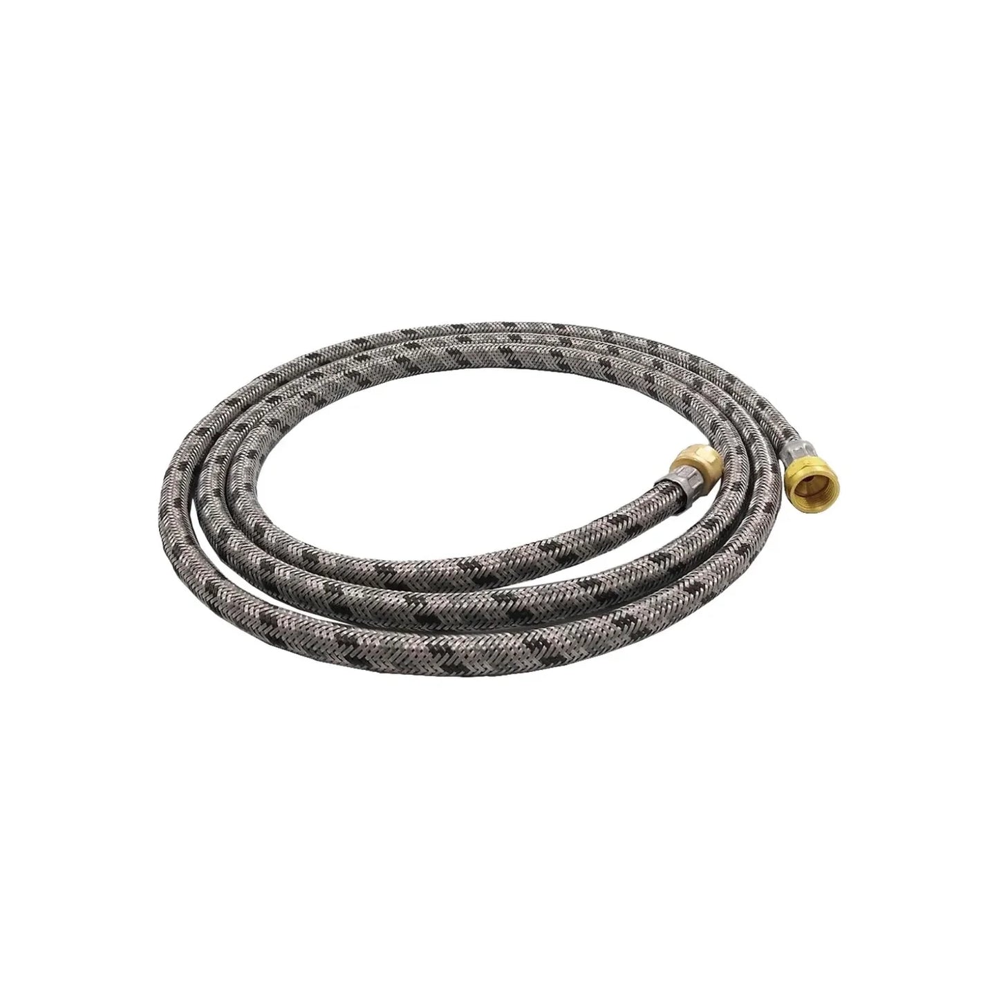 Manguera de 2 m para gas.,Elaborada de aluminio.,Manguera trenzada.,Metálica.