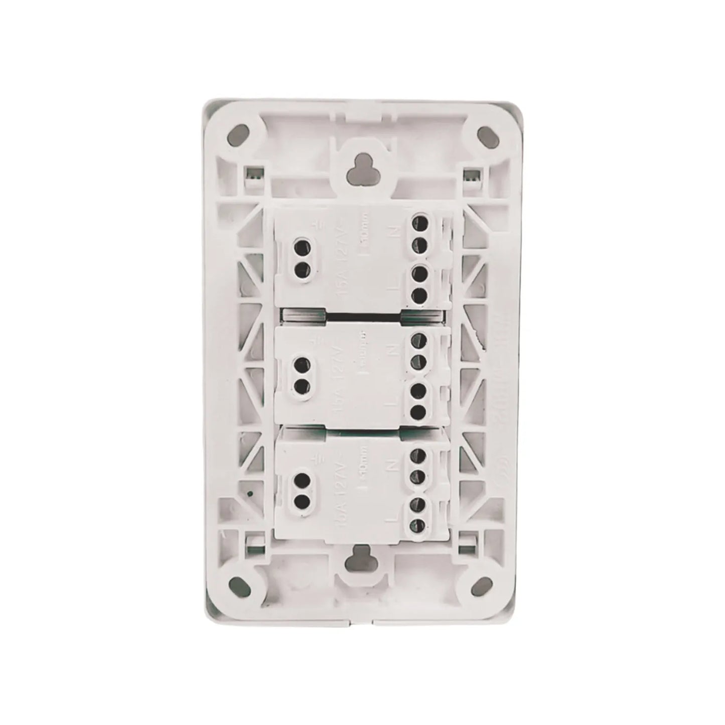 Placa 3 contactos blanca Genlit GL-PK3CB