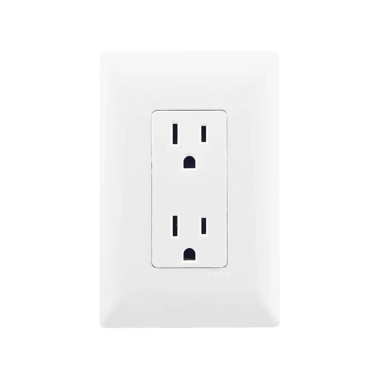 Fabricada de plástico ABS,Placa dos contacos.,125 V - 10 A – 60 Hz,Blanco.,NOM: NMX-J-005-ANCE-2015