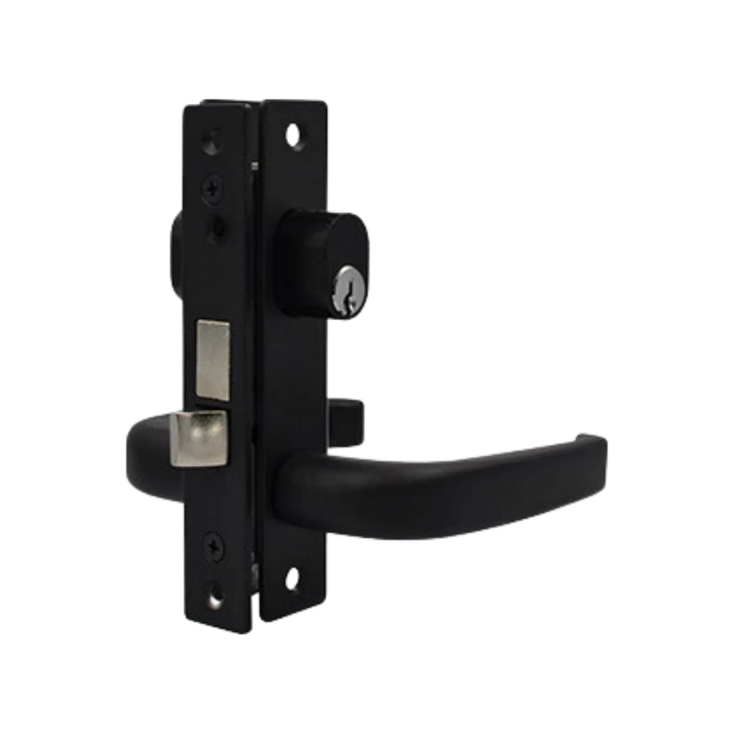 Cerradura/Chapa para puerta de aluminio negra Ferky CPA-PN