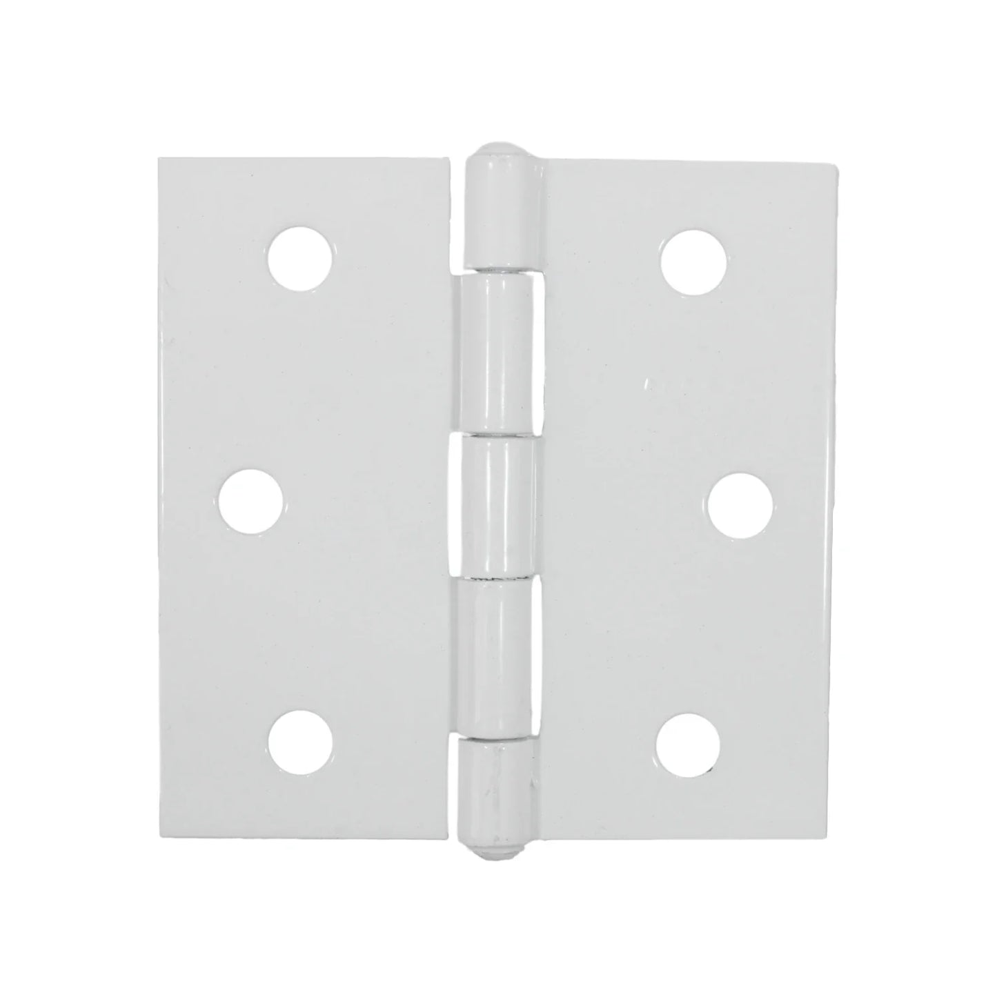 Información Técnica., Fabricada en acero., Bisagra residencial., Medida: 3" x 3", Acabado blanco., La imagen puede diferir un poco del producto final.