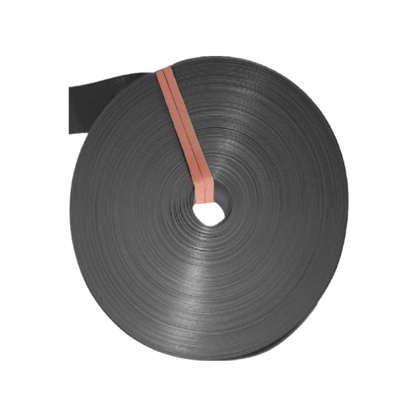 Rollo de cinta rompevientos gris para cercas y vallas, resistente a la intemperie