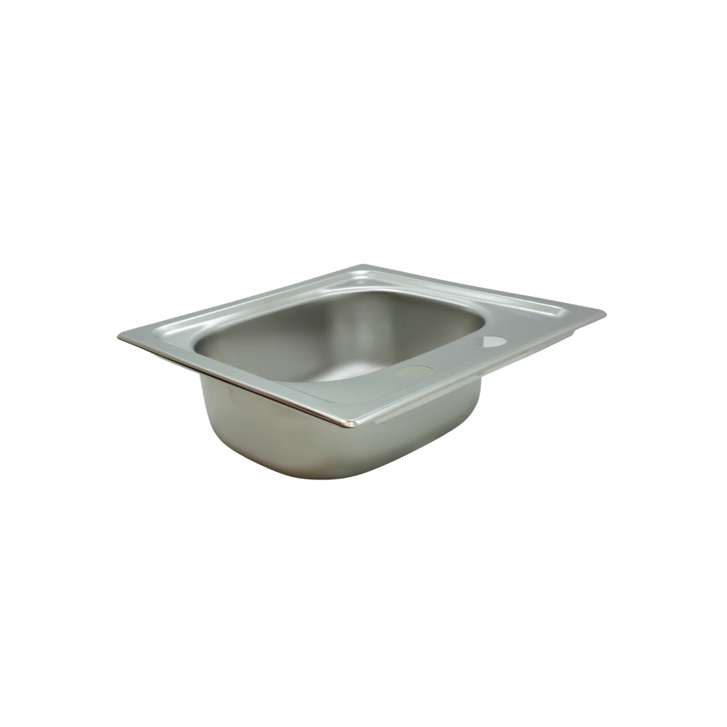 Tarja mini de acero inoxidable, fregadero cuadrado para cocina. Ideal para espacios pequeños o bares