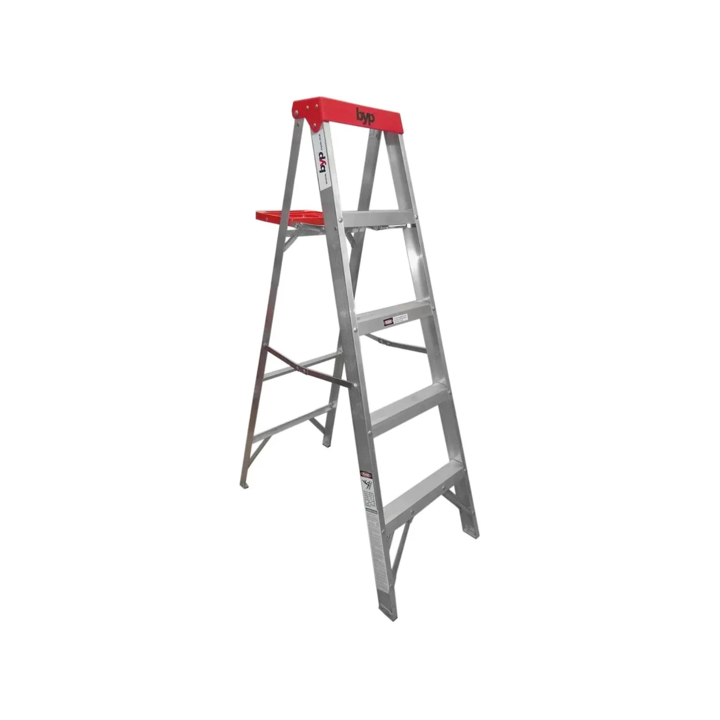 Escalones: 4,Tamaño: 1.52 m,Altura máxima de seguridad: 0.86 m,Útil porta herramienta y plataforma porta cubeta.