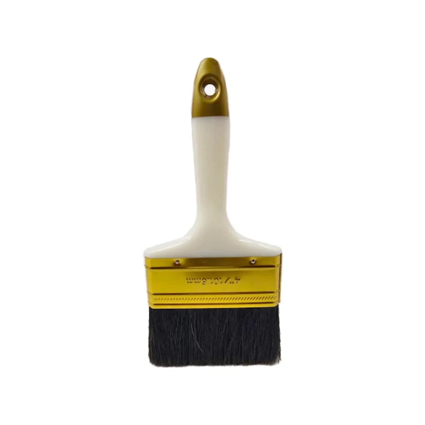 Combinación de poliéster y cerda natural.,Para toda clase de pinturas.,Brocha mango plástico hueco.,Mezcla de filamentos que le permite cargar y descargar mayor cantidad de pintura.