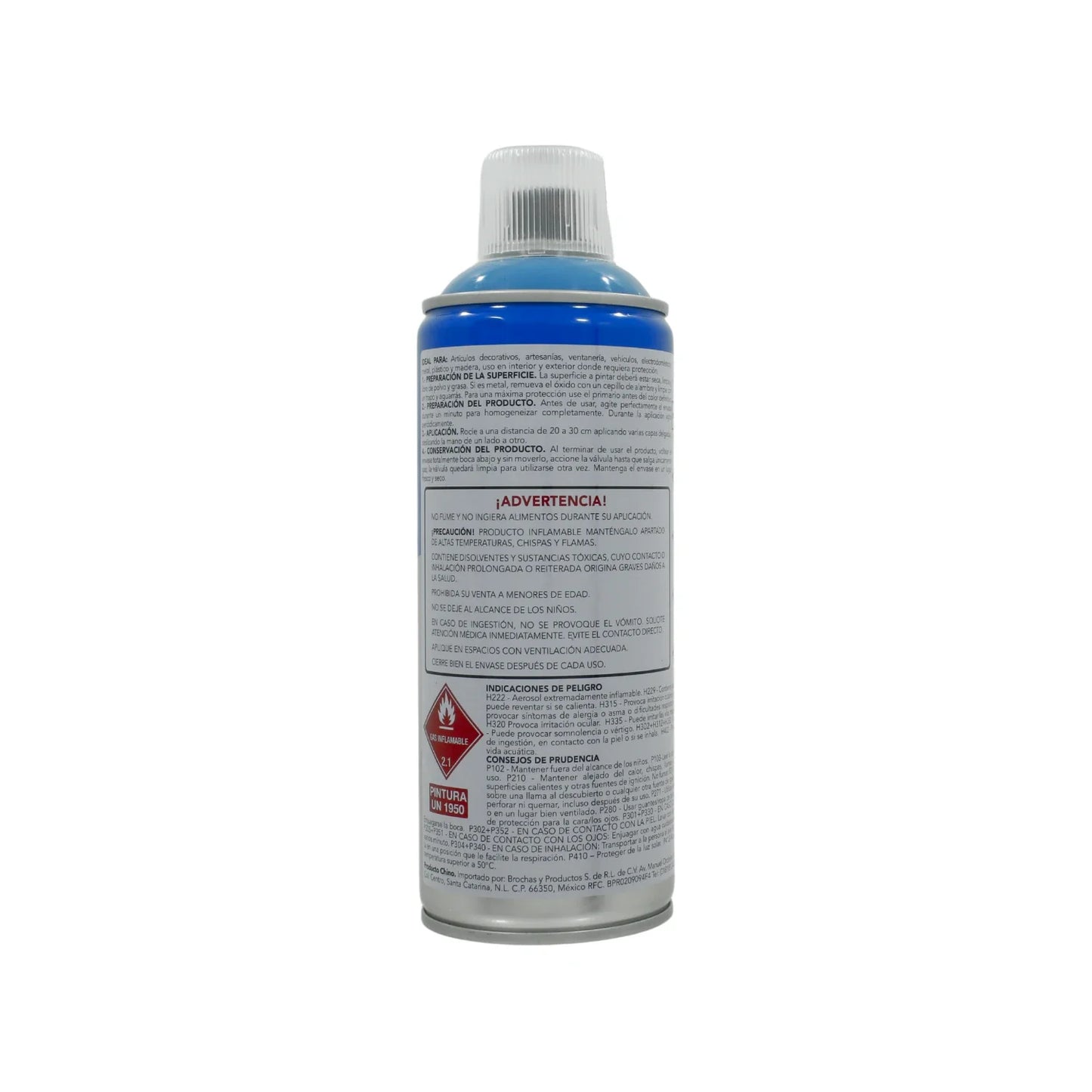 Pintura en aerosol azul claro acrílico 400 ml Byp Súper AACS00
