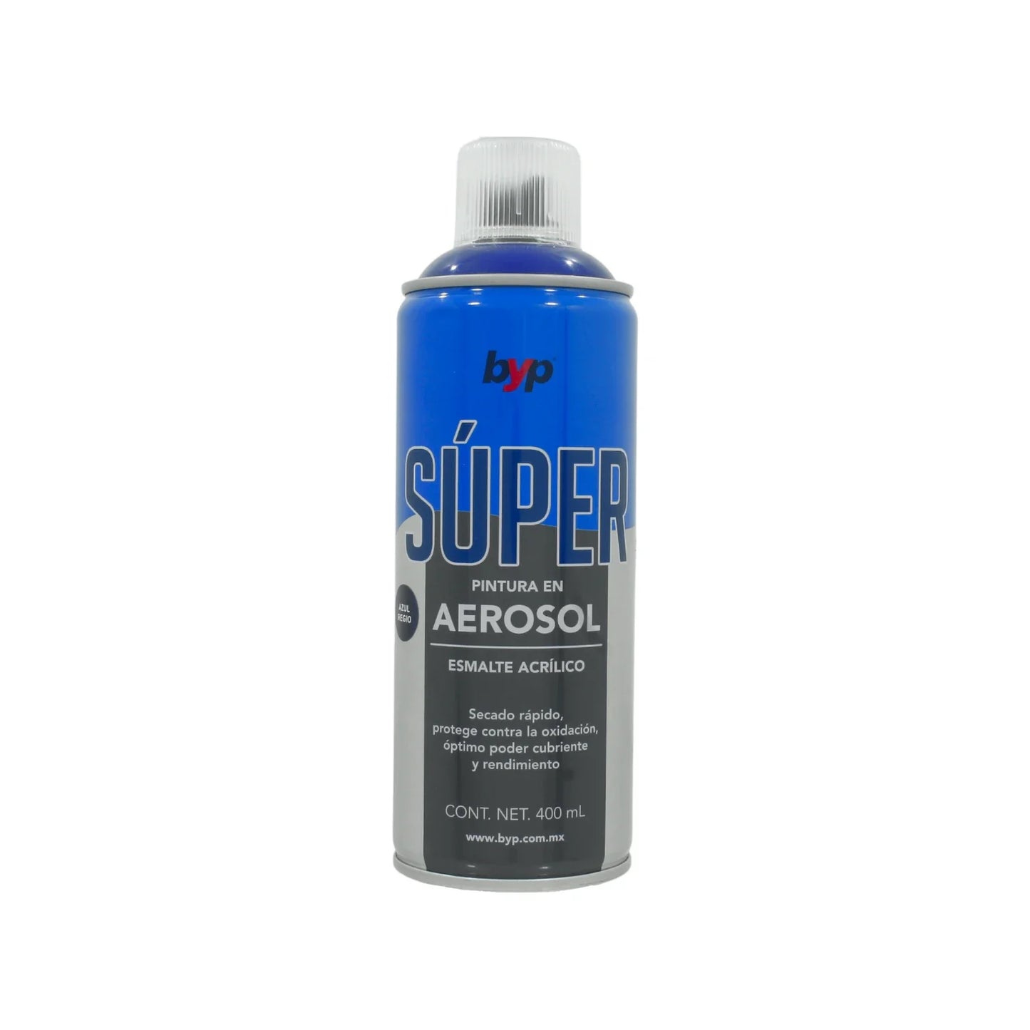Lata de 400 ml - 400 g,Esmalte acrílico de alto brillo y secado rápido.,Protege contra la oxidación.,Ideal para proteger y pintar artículos decorativos, ventanearía, vehículos, plásticos, metales, etc.,Venta, solo en tienda física.