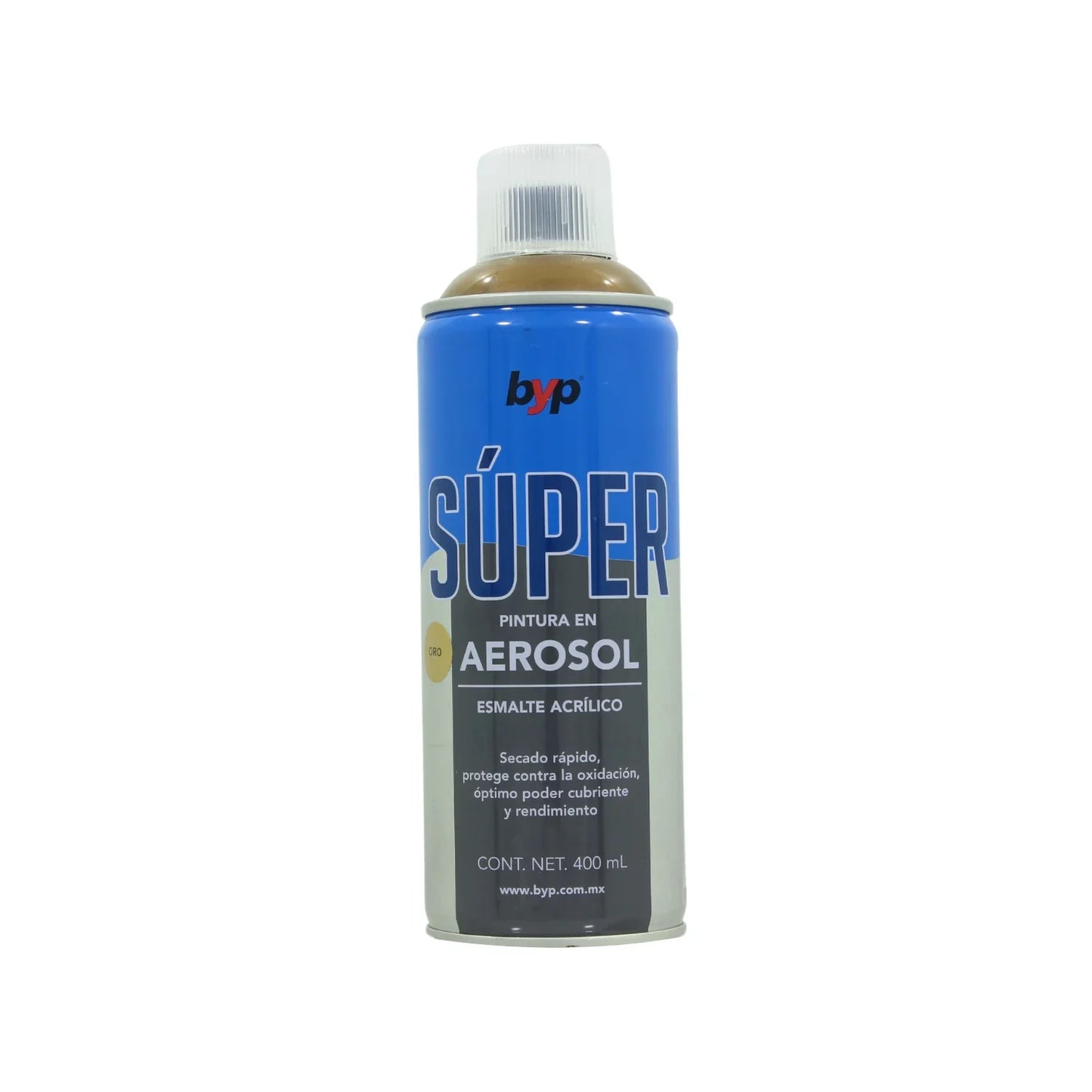 Lata de 400 ml - 400 g,Esmalte acrílico de alto brillo y secado rápido.,Protege contra la oxidación.,Ideal para proteger y pintar artículos decorativos, ventanearía, vehículos, plásticos, metales, etc.,Venta, solo en tienda física.