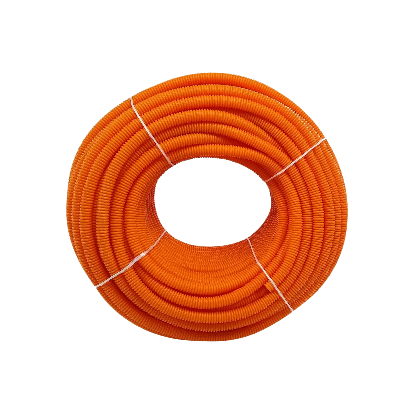 Poliducto flexible corrugado naranja 1/2 pulgada en rollo para protección de cables eléctricos