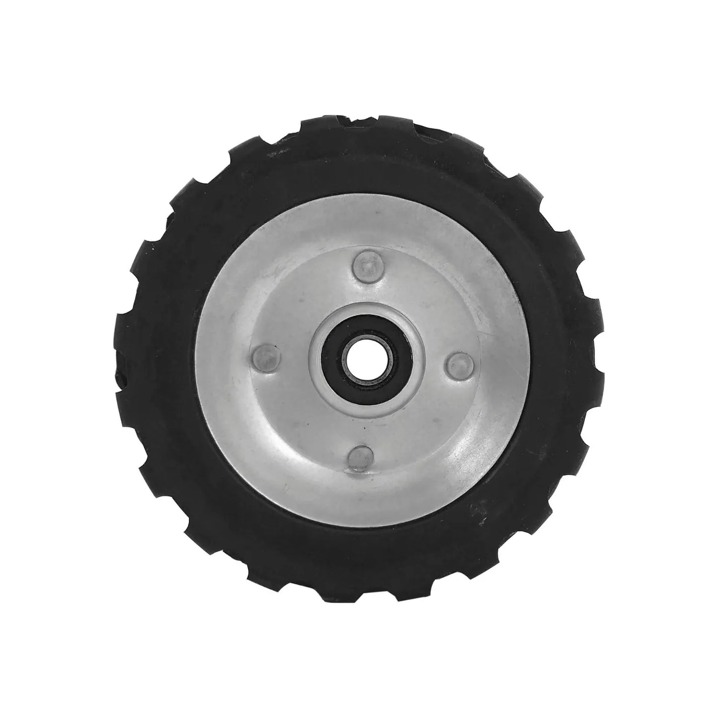 Rueda hule de 4 1/2", Para avalancha., Cuenta con un balero 3/8"