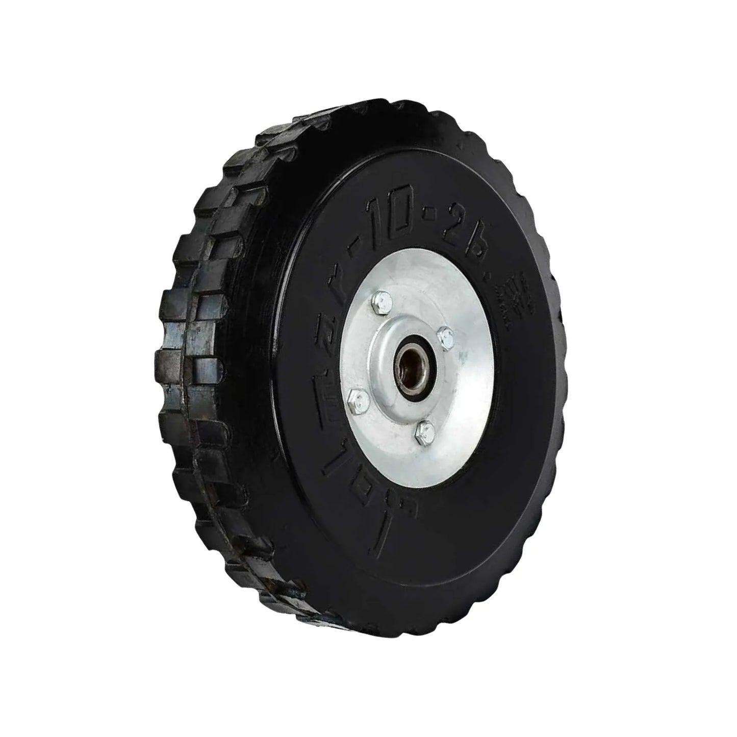 Rueda hule de 10"x2", Para diablo., Rin de rayos.